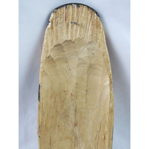 Hand Carved Hand Painted Wood African Tribal Mask Man Elephant  17" Tall - Picture 6 of 6